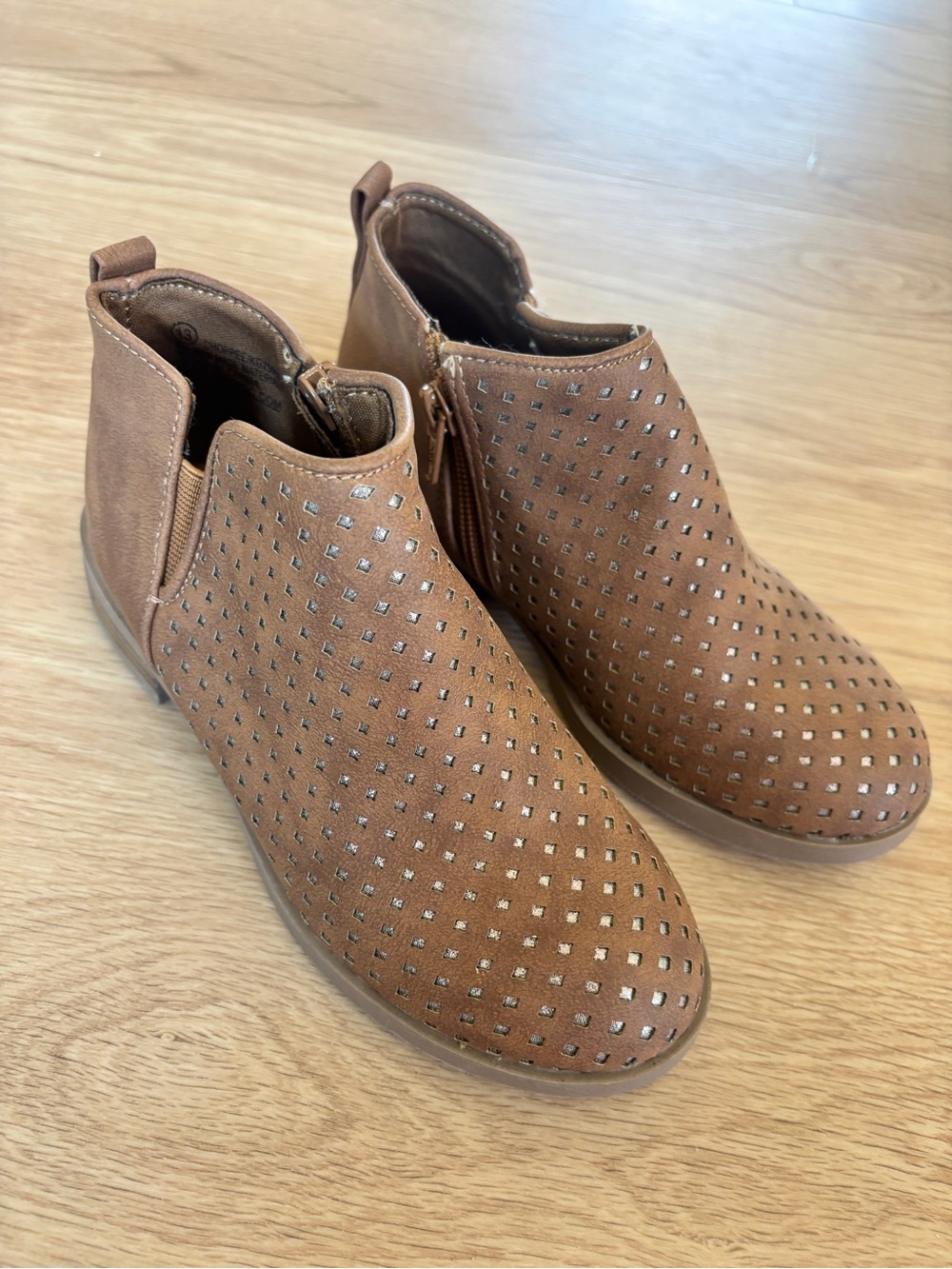 Seychelles Girls' Brown Perforated Ankle Boots
